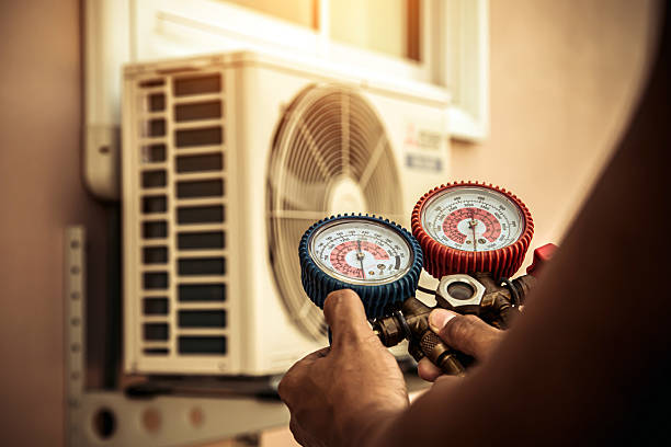 Professional Hvac technician working in Hillsborough, NC